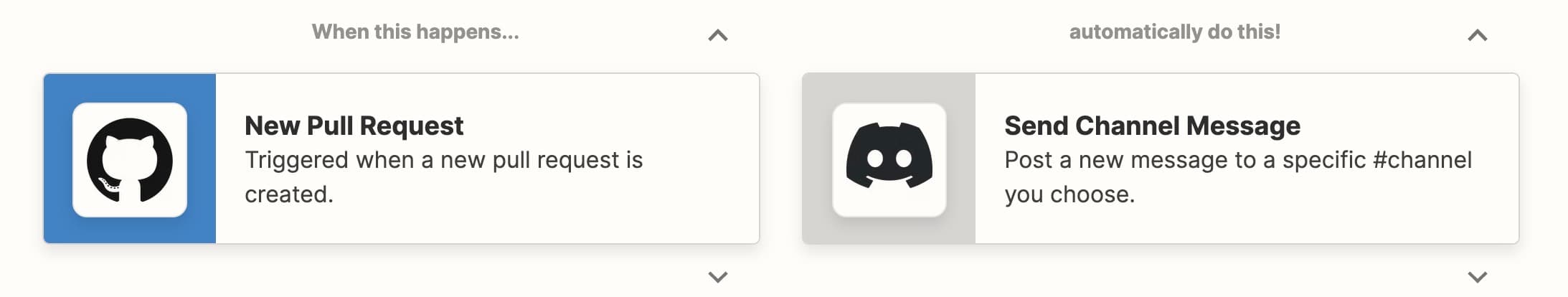 Zapier github bot discord screenshot