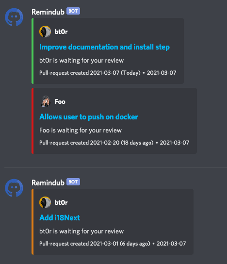 Remindub screenshot